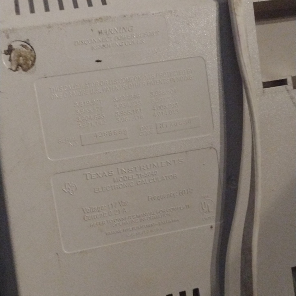 Texas Instruments TI-5040 Calculator - Picture 2 of 2